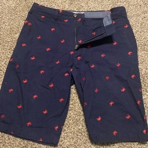 Merona Navy Blue Shorts- Crab Design
